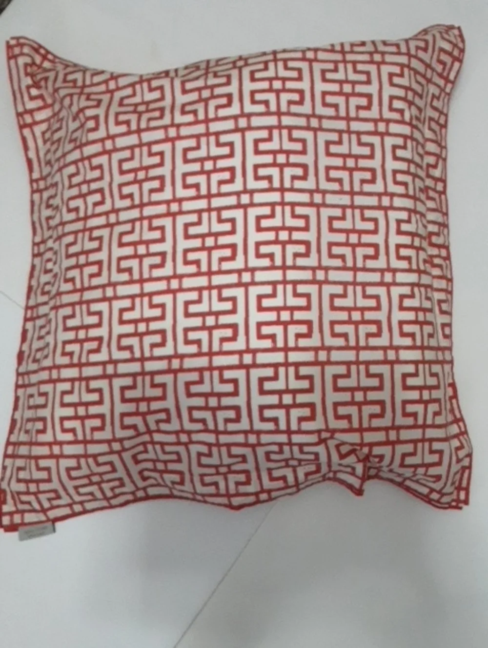 Red Geometric Pattern Shams Set